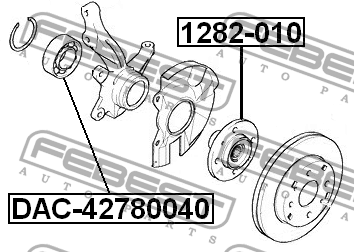KIA CERATO/SOUL (2009>) 42x78x40 DAC42780040 FEBEST