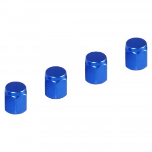 Колпачки на шинный вентиль K-3, синие, металл, 4 шт. (AVC18) AVC18 AIRLINE