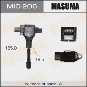 катушка зажигания!\ Nissan 350Z/Murano/Teana 2.5-3.5i 02> MIC-206 MASUMA
