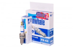 Свеча зажигания (компл. 4шт./цена за 1шт.) 1.0-1.2L Aveo, Spark(10-), Cobalt, Ge FS43 FINWHALE