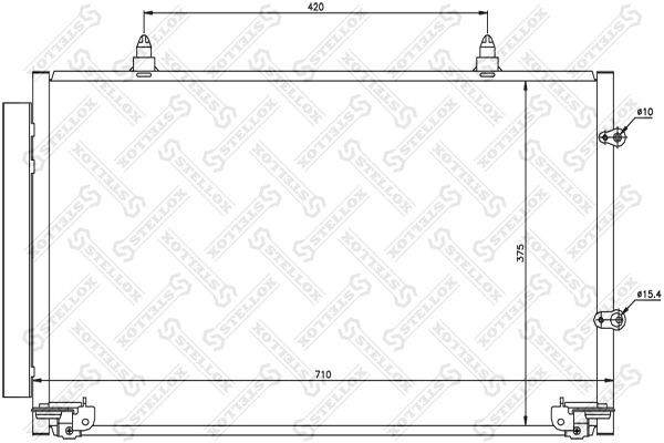 NS94757=AVA TO5319 [8846006070] !радиатор кондиционера\ Toyota Camry 2.4/3.0 01> 10-45152-SX STELLOX