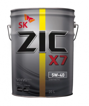 Масло ZIC X7 5W-40 20л 192662 192662 ZIC