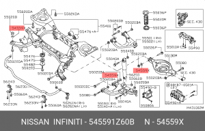 INFINITI QX56/QX80 (Z62) (2010>) 545591Z60B NISSAN