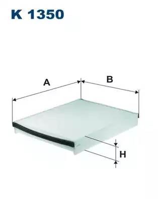 Фильтр салонный K1350 K1350 FILTRON