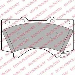 LP2134 колодки дисковые п.\ Toyota Land Cruiser 4.7/4.5D V8 08> LP2134 DELPHI