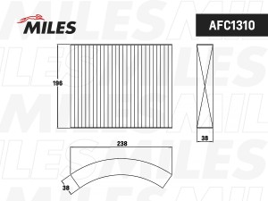 Фильтр салона угольный BMW F20/30/31 (FILTRON K1331A, MANN CUK25001) AFC1310 AFC1310 MILES