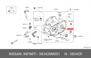 NISSAN SUNNY N14 90-95 40x56x8 38342-M8001 NISSAN