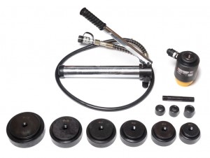 пробойник гидравличейчкий! с насосом, 15т, 63, 76, 80, 89, 100, 114мм\ F71502 FORSAGE TOOLS