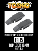 Адаптер щетки стеклоочистителя VATL 5.1 TOP LOCK 16 мм комплект (2шт.) YOSHIO FA15 YOSHIO