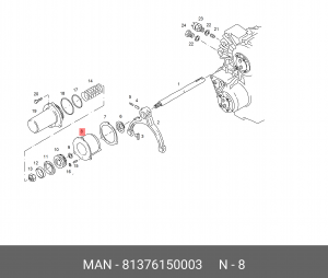 Цилиндр 81376150003 MAN