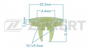 Клипса крепёжная Ford мин. кол. заказа 10шт BE-3506 ZEKKERT