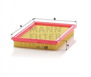 NISSAN ALMERA,PRIMERA,SUNNY 90 ПРЯМОУГ 227(230) X 170 X 35(34)/Для S51-2 шт C2329 MANN FILTER