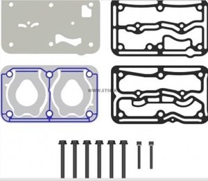 РМК компрессора (2-х цилиндр) комплект прокладок головки (без клапанов) РМК. Пли RK0134801 YUMAK