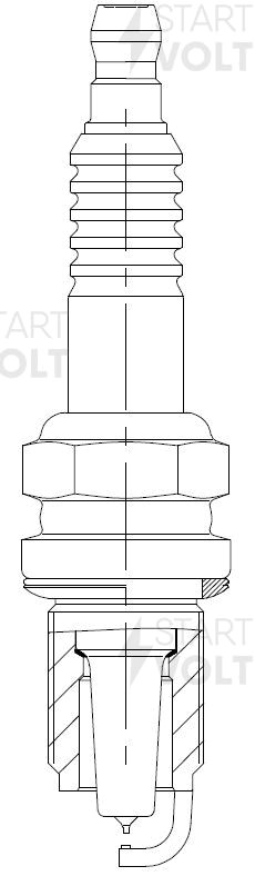 Свеча зажигания для а/м Toyota Camry V40 (06-) 2.4i/Corolla E12 (01-) 1.8i Ir+Pt VSP 1903 START VOLT