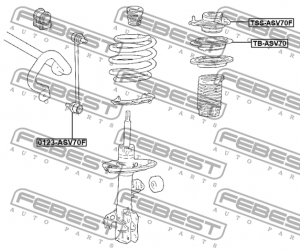 Подшипник опоры амортизатора TOYOTA CAMRY/HYBRID ASV7#,AXVA70,AXVH7#,GSV70,MXVA7 TB-ASV70 FEBEST