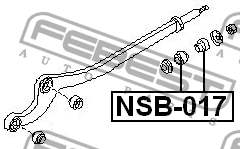 Сайлентблок NSB-017 NSB-017 FEBEST