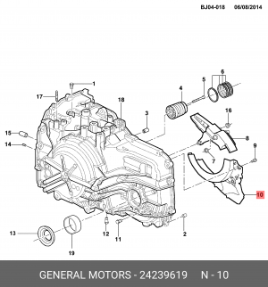 КОЖУХ ДЕРЖАТЕЛЯ ДИФФЕРЕНЦИАЛА 24239619 GENERAL MOTORS