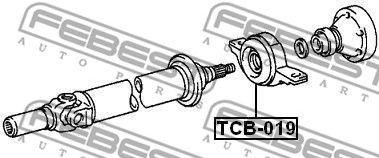Подшипник опоры карданного вала TCB-019 TCB-019 FEBEST