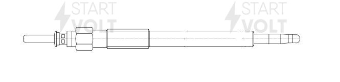 Свеча накаливания для а.м Opel Astra G 98- ,Zafira B 05- 1.7CDTI GLSP 078 GLSP 078 START VOLT