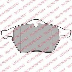 LP1407 колодки дисковые п.\ Audi A4, VW Passat 95-00 LP1407 DELPHI