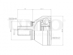 ШРУС внешний CVJ-20187 UNIO