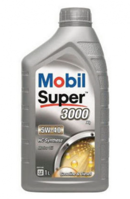 Масло моторное синтетическое Super 3000 X1 5W40 SN/CF, A3/B4 1л 150564 MOBIL