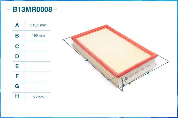 Фильтр воздушный B13MR0008 CWORKS