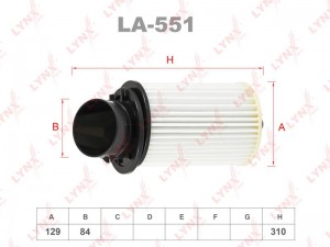 Фильтр воздушный HONDA Integra (97-) LYNX LA-551 LYNXAUTO