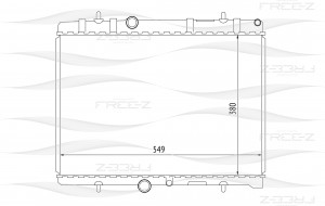 Радиатор CITROEN Berlingo/C4/C5 04-PEUGEOT 3008/307/308/407/Partner 03- KK0176 KK0176 FREE Z