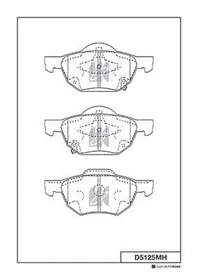 Колодки тормозные дисковые (с антискрипной пластиной)  HONDA ACCORD VI Aerodeck  D5125MH MK KASHIYAMA