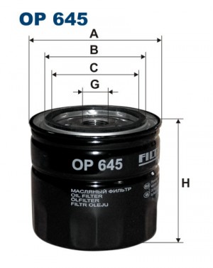 Фильтр масляный FILTRON OP 645 OP 645 FILTRON