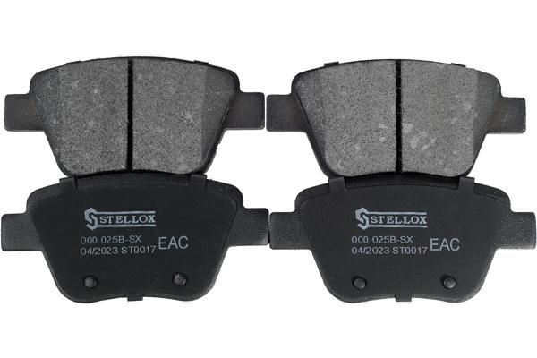 колодки дисковые задние! с антис. пл.\ Byd, Audi A3, VW Golf, Skoda Superb 1.2-3 000-025B-SX STELLOX