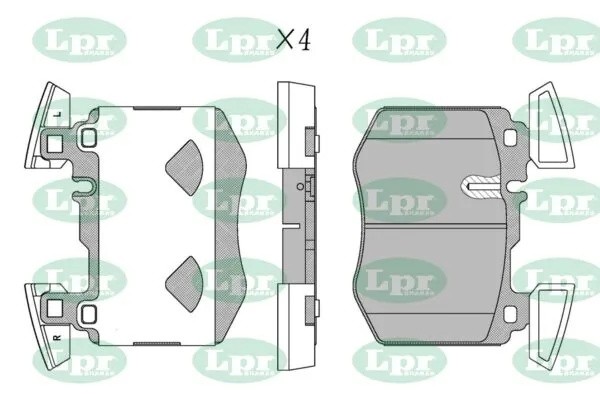 Колодки тормозные MERCEDES GLC (X253) 15- передние 05P2245 05P2245 LPR