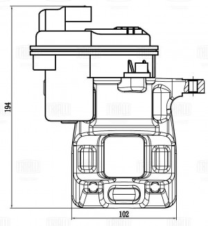 Суппорт торм. для а/м Chery Tiggo 7 Pro (20-)/Xcite X-Cross 7 (24-) зад. лев. d= CF 800184 TRIALLI