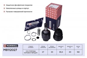 ШРУС внутр. Renault Duster I 11- M8112027 M8112027 MARSHALL