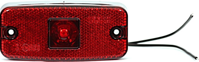 Фонарь габаритный задний W46. Красный LED / 9V-36V / IP68; Расстояние между монт 224 WAS