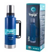 Термос 1.9л узкая горловина сталь, синий Voyage СЛЕДОПЫТ PFTM19 SLEDOPYT