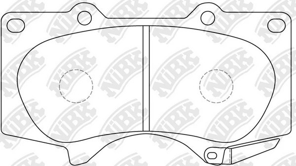 Колодки тормозные JAC T6,T8,T8 Pro MITSUBISHI Pajero LEXUS GX IV передние (4шт.) PN1482S NIBK
