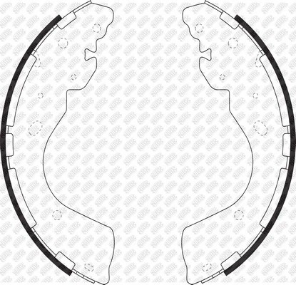 Колодки тормозные барабанные FN0637 FN0637 NIBK
