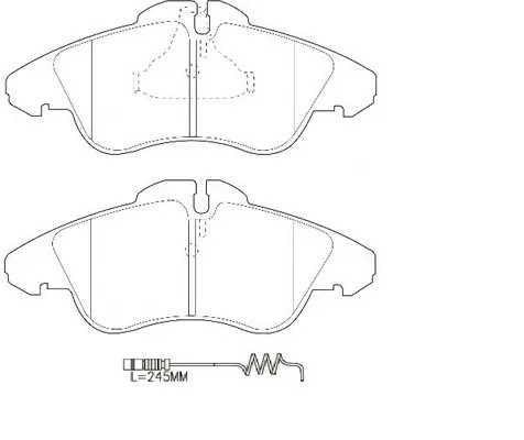 Колодки тормозные передние MERCEDES SPRINTER (901-904) 9506/VOLKSWAGEN LT 28-46  BP31301W SB NAGAMOCHI
