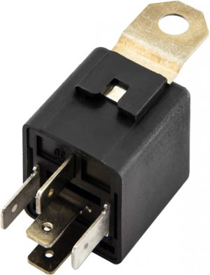 Реле электромагнитное 12V 5-ти контактное 30/20А переключ. с кроншт. с резисторо 982.3777 EMI