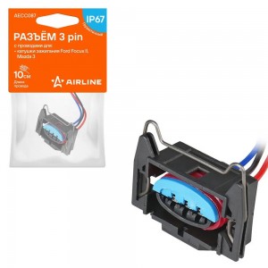 Разъём 3 pin с проводами для катушки зажигания Ford, Mazda (AECC087) AECC087 AIRLINE