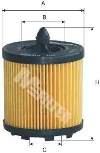 фильтр масляный!\ Opel Astra II/Vectra B 2.2i 16V 00>/Vectra C 2.2i 16V 02> TE615 MFILTER AUTOMOTIVE FILTERS
