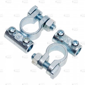 Комплект клемм АКБ цинк 95мм под 2 винта М6  SBT013 SBT 013 START VOLT