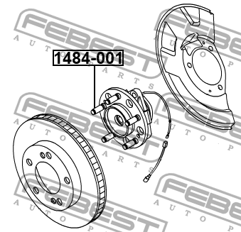 Шпилька колёсная SSANG YONG KYRON 2005-2013 1484-001 1484-001 FEBEST