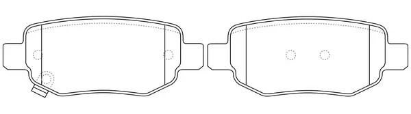 Колодки тормозные CHERY TIGGO 7 - задние BP82002 BP82002 SB NAGAMOCHI