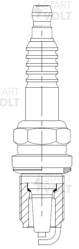 Свеча зажигания для а/м Renault Logan (07-)/Nissan Almera G15 (12-) K4M 1.6i (км VSP 0038 START VOLT