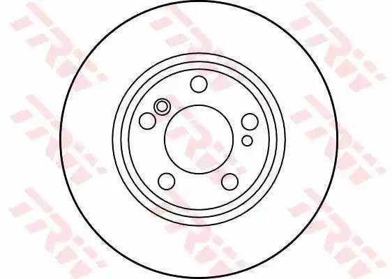 Диск тормозной задний MERCEDES W202, W203, W210 DF2757 DF2757 TRW