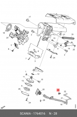 Штуцер 1764016 SCANIA