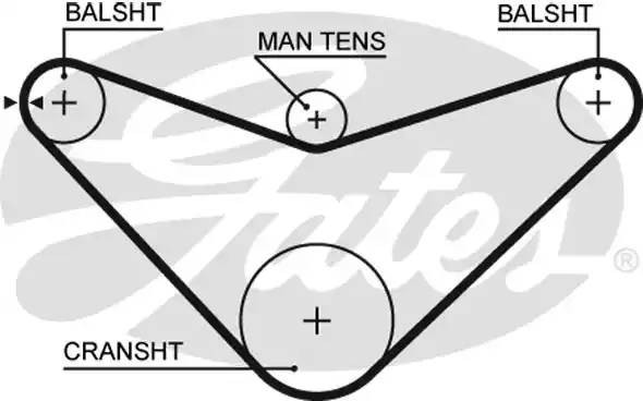 Ремень зубчатый 5235XS 70 x 16 (8597-15235) 5235XS GATES